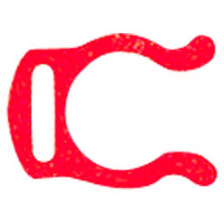 John Guest 1/4 Tube Red Plastic Locking Clip, 100PK PIC1808R